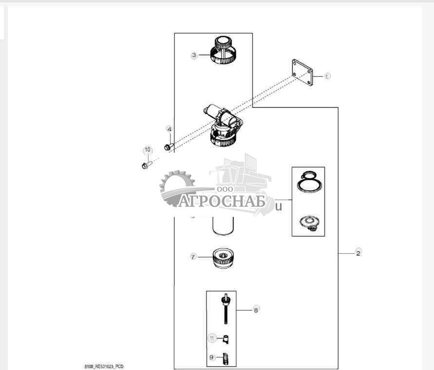 8188 Водоотделитель  электронный топливный насос 